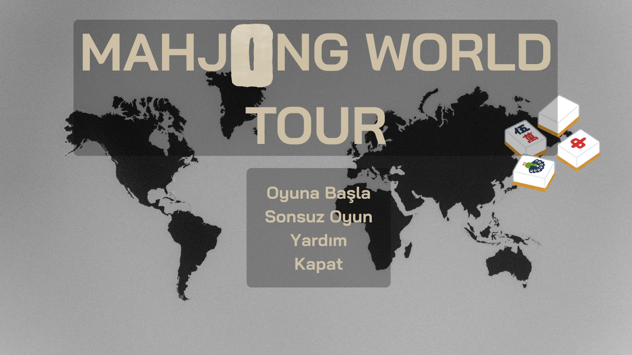 Proje Anlatıyorum #05: Mahjong World Tour - Menü
