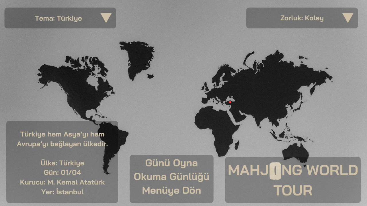 Proje Anlatıyorum #05: Mahjong World Tour - Oyun Başı